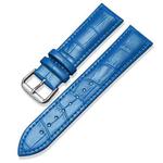 14mm xDfind Bamboo Texture Pin Buckle Leather Watch Band(Light Blue)