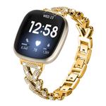 20mm xDfind Small Twist Diamond Metal Watch Band(Gold)