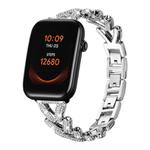 20mm For Ticwatch GTH / E3 / E / 2 xDfind Small Twist Diamond Metal Watch Band(Silver)