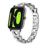 20mm For Xiaomi Haylou RS4 Plus LS11 / LS12 xDfind Small Twist Diamond Metal Watch Band(Silver)
