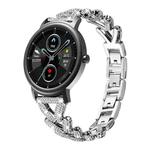 20mm For Xiaomi Mibro Air / Mibro Lite xDfind Small Twist Diamond Metal Watch Band(Silver)