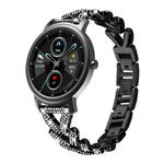 20mm For Xiaomi Mibro Air / Mibro Lite xDfind Small Twist Diamond Metal Watch Band(Black)