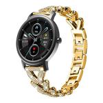 20mm For Xiaomi Mibro Air / Mibro Lite xDfind Small Twist Diamond Metal Watch Band(Gold)