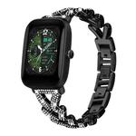 20mm For Amazfit Bip U / Bip Lite / Bip 3 Pro xDfind Small Twist Diamond Metal Watch Band(Black)