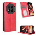 For Meizu Note 16 5G Magnetic Buckle Retro Texture Leather Phone Case(Red)