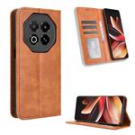 For Meizu Note 16 5G Magnetic Buckle Retro Texture Leather Phone Case(Brown)