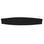 Elastic Cotton Cloth Headband Protective Cover, Size:Curved 25.5x13x9cm(Black)