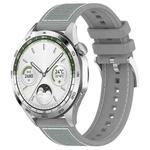 20mm xDfind Hybrid Nylon Braid Silicone Watch Band(Grey)