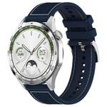 20mm xDfind Hybrid Nylon Braid Silicone Watch Band(Midnight Blue)
