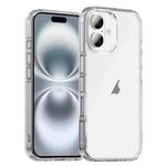 For iPhone 16 iPAKY Phantom Series Shockproof PC+TPU Phone Case(Matte White)