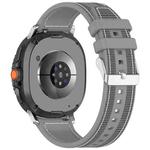 For Samsung Galaxy Watch 8 / 8 Classic 22mm xDfind Hybrid Nylon Braid Silicone Watch Band(Grey)
