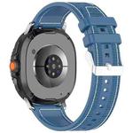 For Samsung Galaxy Watch 8 / 8 Classic 22mm xDfind Hybrid Nylon Braid Silicone Watch Band(Midnight Blue)