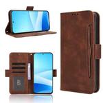 For Meizu Note 16 Pro 5G Skin Feel Calf Texture Card Slots Leather Phone Case(Brown)