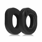 1 Pair Protein Leather Ice Silk Cloth Replacement Earpads For Turtle Beach Stealth 700 Gen 2(Black)
