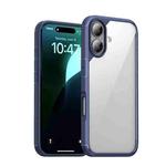For iPhone 16 iPAKY YJ Series Transparent PC+TPU Phone Case(Blue)