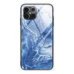 For iPhone 12 Pro Max Marble Pattern Glass Protective Case(DL03)