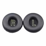 For Meizu HD50 1 Pair Protein Leather Snap-on Type Earphone Covers(Black)