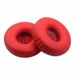 For Meizu HD50 1 Pair Protein Leather Snap-on Type Earphone Covers(Red)