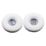 For Meizu HD50 1 Pair Protein Leather Snap-on Type Earphone Covers(White)