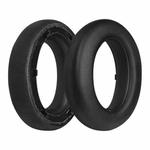 For Meizu HD60 2pcs Protein Leather Snap-on Type Earphone Covers(Black)