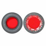 For Motorola Moto Pulse Escape 2pcs Protein Leather Snap-on Type Earphone Covers(Titanium Gray)