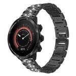 For Suunto 9 / 9 Baro / D5 / Core / 7 22mm xDfind Diamond Jewelry Stainless Steel Watch Band(Black)