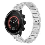For Suunto 9 / 9 Baro / D5 / Core / 7 22mm xDfind Diamond Jewelry Stainless Steel Watch Band(Silver)
