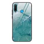 For Huawei P30 lite / nova 4e Marble Pattern Glass Protective Case(DL04)
