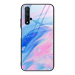 For Huawei Honor 20 / nova 5T Marble Pattern Glass Protective Case(DL05)