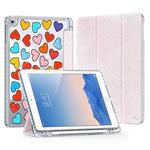 For iPad 9.7 2017 / 2018 / Air / Air 2 DUX DUCIS Unid Series Painted PU+TPU Smart Sleeping Tablet Leather Case(Pink)