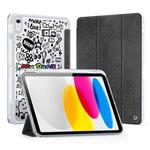 For iPad 10th Gen 10.9 2022 DUX DUCIS Unid Series Painted PU+TPU Smart Sleeping Tablet Leather Case(Black)