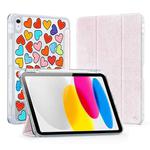 For iPad 10th Gen 10.9 2022 DUX DUCIS Unid Series Painted PU+TPU Smart Sleeping Tablet Leather Case(Pink)