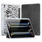For iPad Pro 11 2024 DUX DUCIS Unid Series Painted PU+TPU Smart Sleeping Tablet Leather Case(Black)