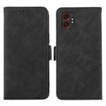 For Samsung Galaxy XCover7 Pro ABEEL Frosted Magnetic RFID Leather Phone Case(Black)
