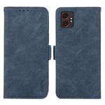 For Samsung Galaxy XCover7 Pro ABEEL Frosted Magnetic RFID Leather Phone Case(Blue)