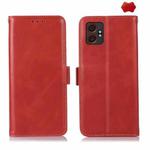 For Samsung Galaxy XCover7 Pro Magnetic Crazy Horse Texture Genuine Leather RFID Phone Case(Red)