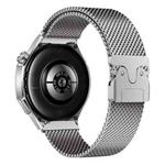 20mm xDfind Milanese Parachute Buckle Stainless Steel Raised Fine Mesh Watch Band(Titanium)
