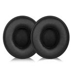 1 Pair Protein Leather Replacement Earpads For Beats Solo3 / Solo2(Black)