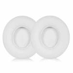 1 Pair Protein Leather Replacement Earpads For Beats Solo3 / Solo2(White)