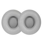 1 Pair Protein Leather Replacement Earpads For Beats Solo3 / Solo2(Grey)