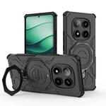 For Redmi Note 14 Pro 5G J-20 Solid Color MagSafe Magnetic TPU+PC Phone Case(Black)