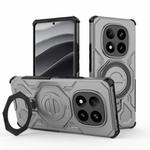 For Redmi Note 14 Pro+ 5G Global J-20 Solid Color MagSafe Magnetic TPU+PC Phone Case(Grey)