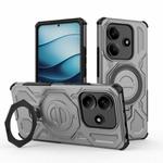 For Redmi Note 14 5G J-20 Solid Color MagSafe Magnetic TPU+PC Phone Case(Grey)