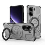For Redmi Turbo 4 5G J-20 Solid Color MagSafe Magnetic TPU+PC Phone Case(Grey)