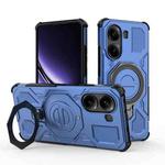 For Redmi Turbo 4 5G J-20 Solid Color MagSafe Magnetic TPU+PC Phone Case(Blue)
