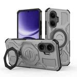 For Redmi Turbo 4 Pro 5G J-20 Solid Color MagSafe Magnetic TPU+PC Phone Case(Grey)