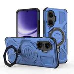 For Redmi Turbo 4 Pro 5G J-20 Solid Color MagSafe Magnetic TPU+PC Phone Case(Blue)