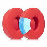 1 Pair Ice Feeling Gel Replacement Earpads For Beats Solo3 / Solo2(Red)