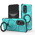 For Huawei nova 12 5G J-20 Solid Color MagSafe Magnetic TPU+PC Phone Case(Lake Blue)