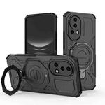 For Huawei nova 12 5G J-20 Solid Color MagSafe Magnetic TPU+PC Phone Case(Black)